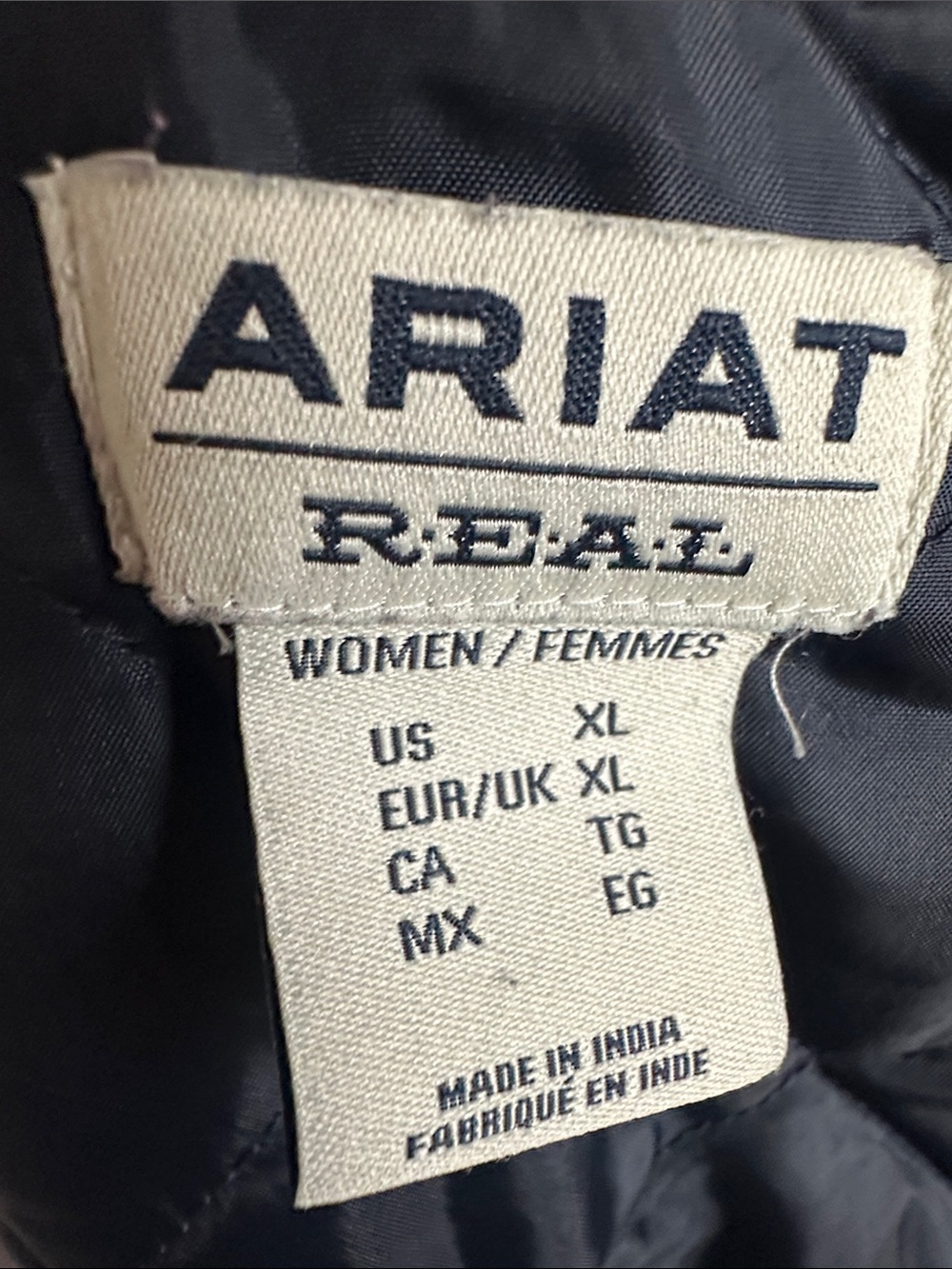 Ariat Navy Aztec-Pattern Button Front Jacket - Picture 7 of 10